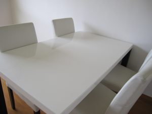 white table